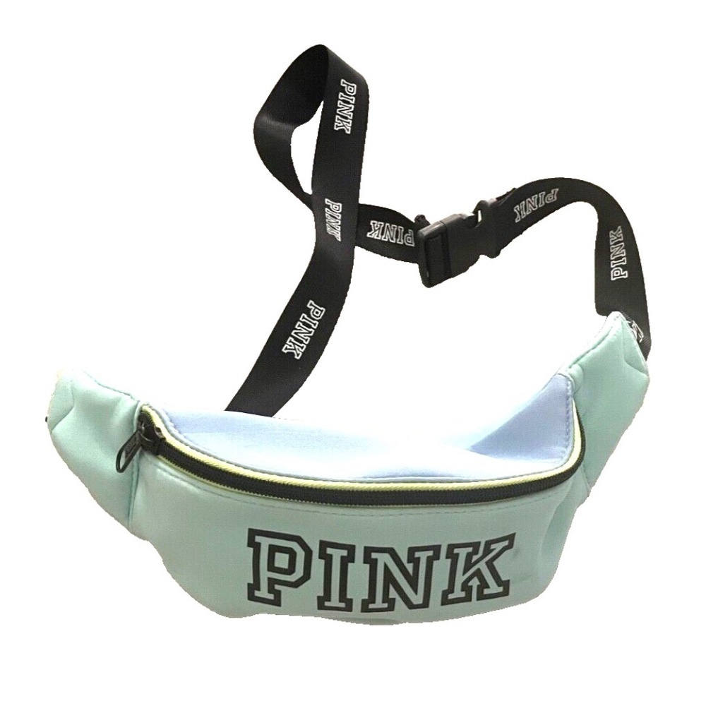 PINK by Victoria's Secret Aqua Fanny Pack/Belt Bag/Crossbody Bag;‎ Adjustable